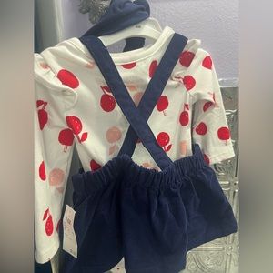 Cat & Jack 3/6 month 2 piece dress with headband